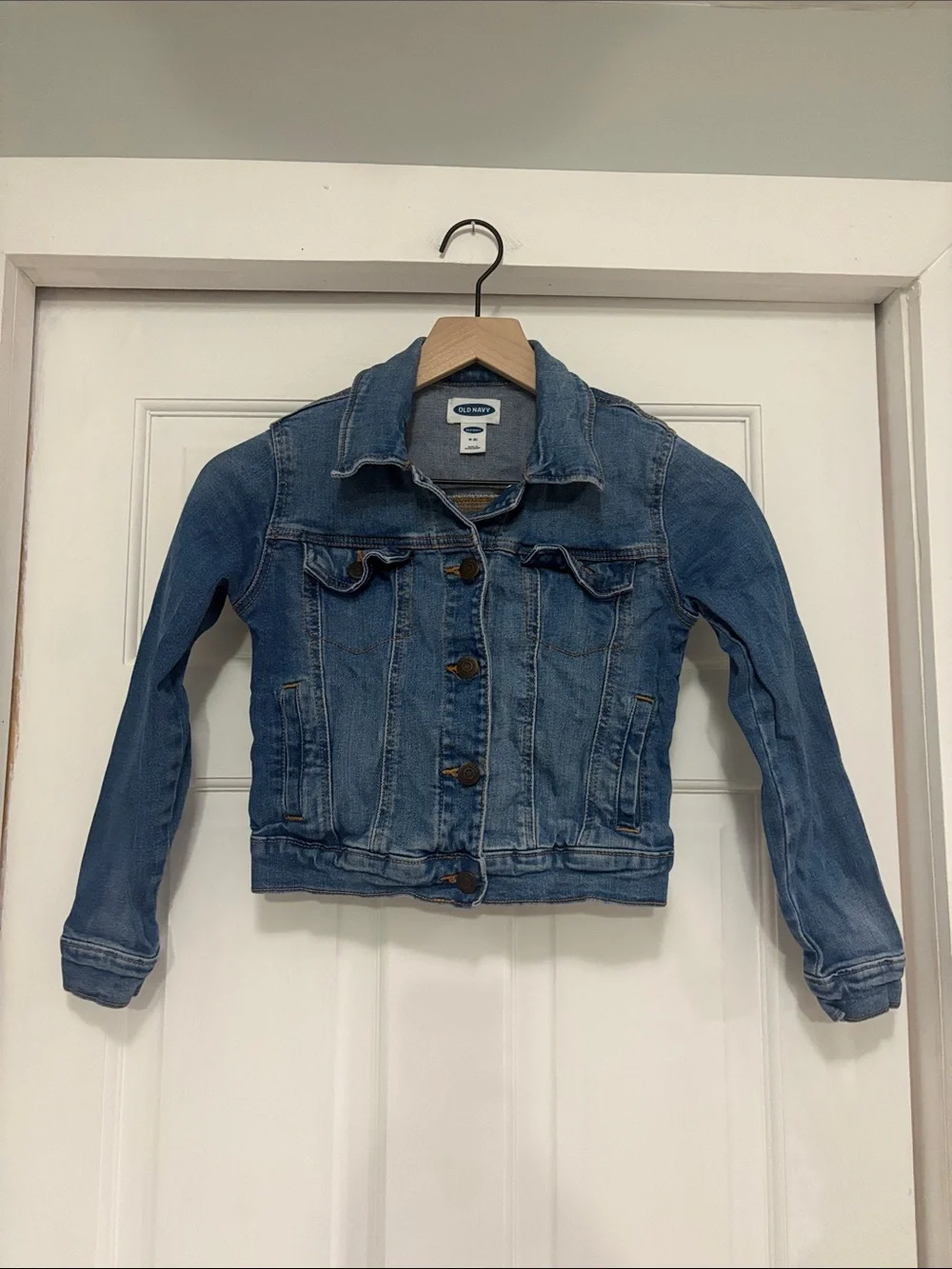 Old Navy Light Blue Denim Jacket with Button Front